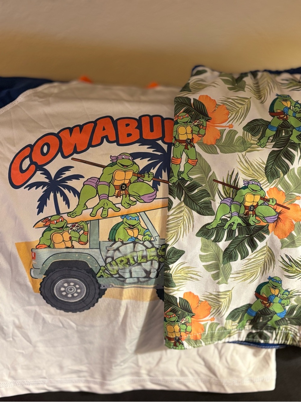 Nickelodeon Teenage Mutant Ninja Turtles Green Orange Blue Swim Trunks